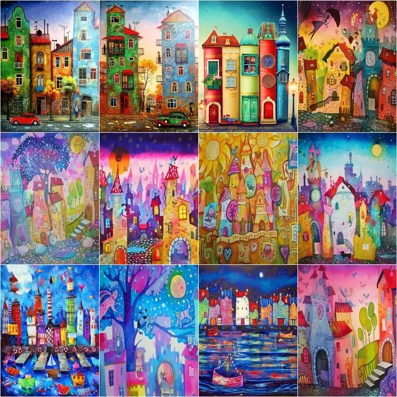 CHENISTORY Paint By Number Colour House Abstract Handpainted Diy Gift Kit Drawing On Canvas Oil Painting Picture Wall Art Home D
CHENISTORY Paint By Number Colour House Abstract Handpainted Diy Gift Kit Drawing On Canvas Oil Painting Picture Wall Art Home D