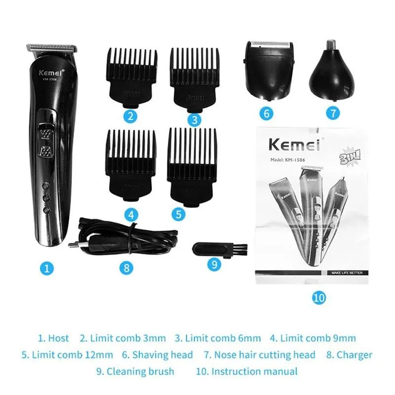 Professional Digital Hair Trimmer USB Rechargeable Electric Multifunction Nose Hair Trimmer Hair Clipper Men's Cordless Haircut
Professional Digital Hair Trimmer USB Rechargeable Electric Multifunction Nose Hair Trimmer Hair Clipper Men's Cordless Haircut