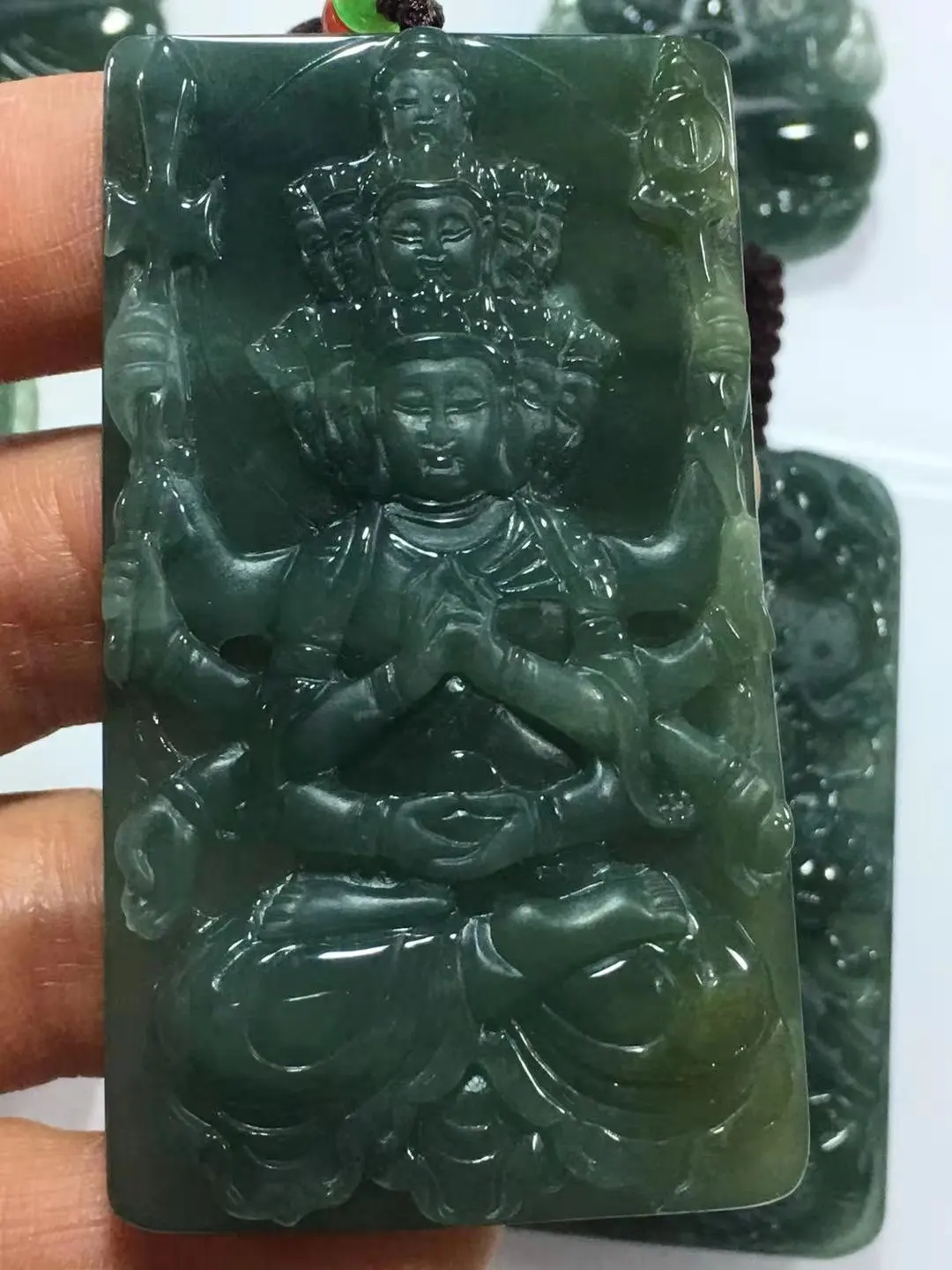 Natural 7A Myanmar jade Hand-Carved jade guan yin emperor green jade pendant jade necklace women men pendants jade jewelry
Natural 7A Myanmar jade Hand-Carved jade guan yin emperor green jade pendant jade necklace women men pendants jade jewelry