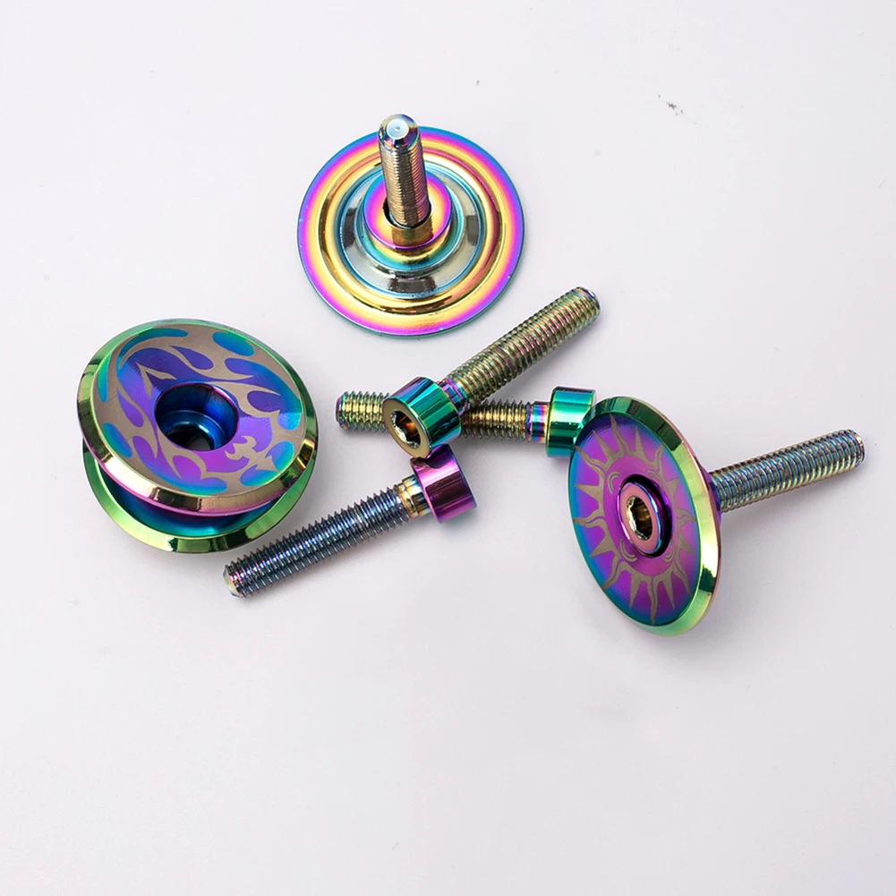 Aluminum Alloy Bike Stem Cover Screws Set Dazzling Mountain Bicycle Front Fork Headsets Top Cap MTB Bicycle Parts
Aluminum Alloy Bike Stem Cover Screws Set Dazzling Mountain Bicycle Front Fork Headsets Top Cap MTB Bicycle Parts