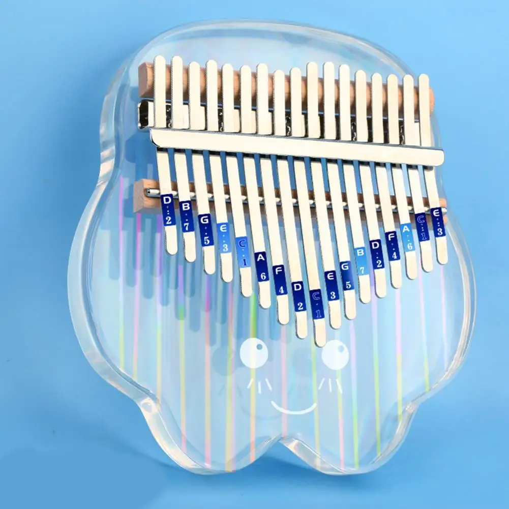 17 Keys Faux Crystal Transparent Acrylic Beginner Thumb Piano with Sticker Case 
17 Keys Faux Crystal Transparent Acrylic Beginner Thumb Piano with Sticker Case