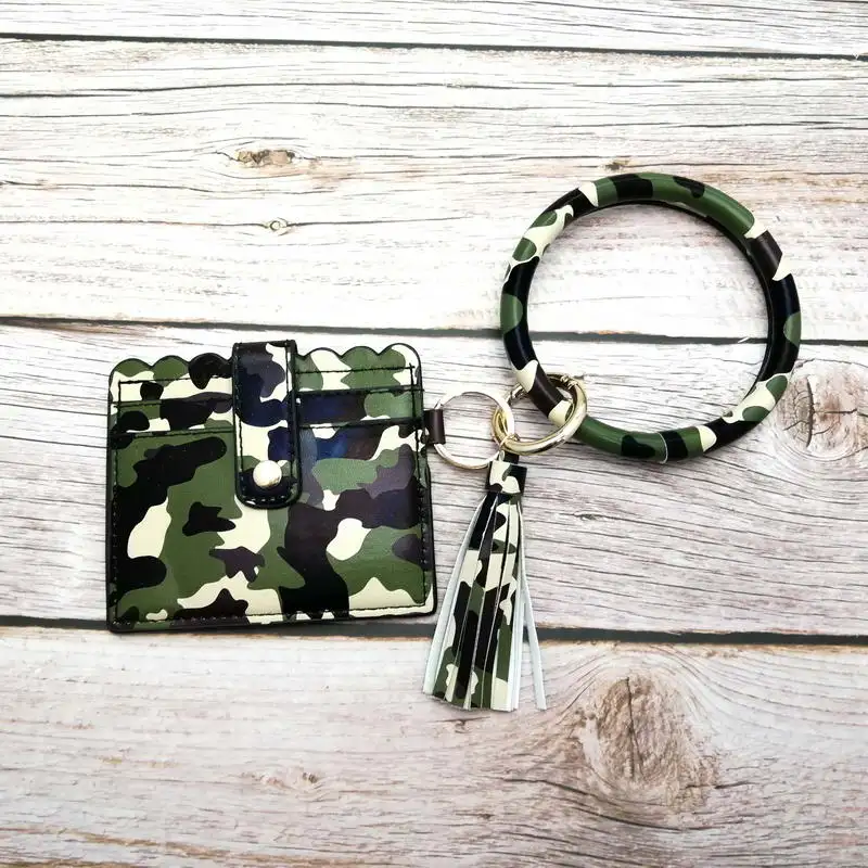 Woman Mini Card Wallet Faux Leather Purse Big Circle Leather Key Chain Bangles Bracelet Leopard Printed Detachable Zipper Wallet
Woman Mini Card Wallet Faux Leather Purse Big Circle Leather Key Chain Bangles Bracelet Leopard Printed Detachable Zipper Wallet
