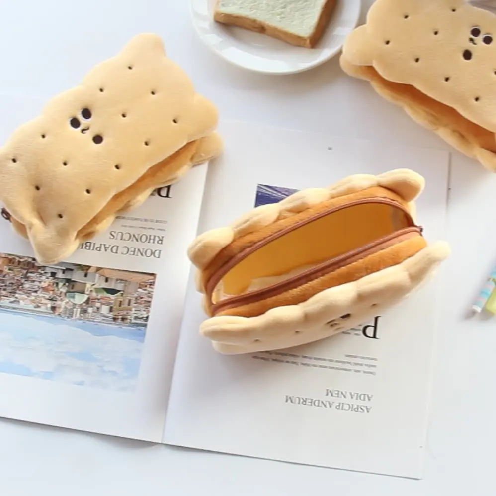 Creative Cute Biscuit Plush Cartoon Pen Bag Pencil Bag Pen Case Student Stationary
Creative Cute Biscuit Plush Cartoon Pen Bag Pencil Bag Pen Case Student Stationary