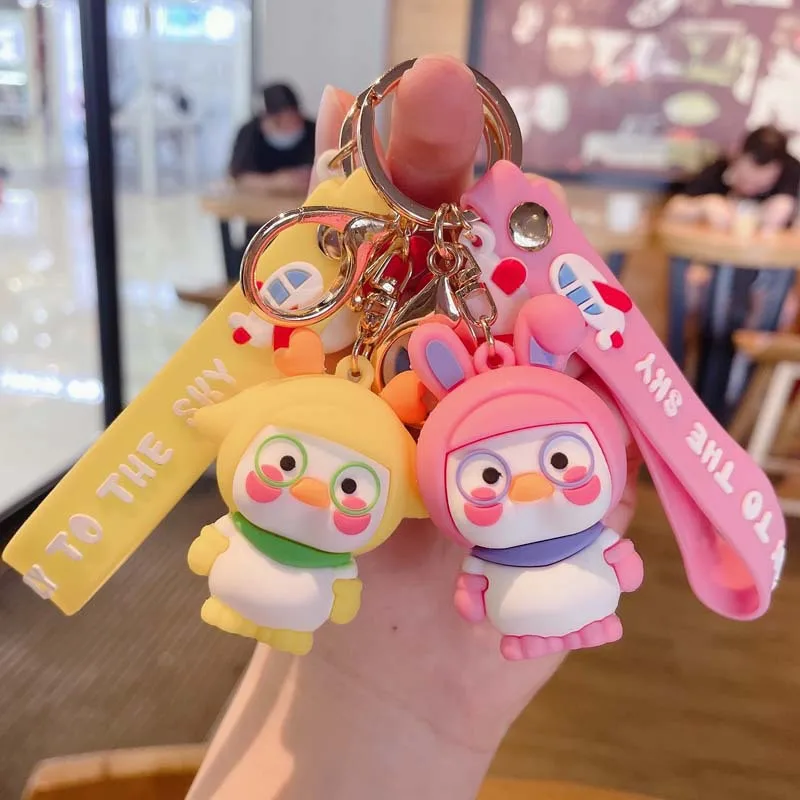 Cute Duck Aviator Keychain Cartoon Keyring Doll Couple Bag Key Chain Ornaments Couple Gift Birthday Gift
Cute Duck Aviator Keychain Cartoon Keyring Doll Couple Bag Key Chain Ornaments Couple Gift Birthday Gift