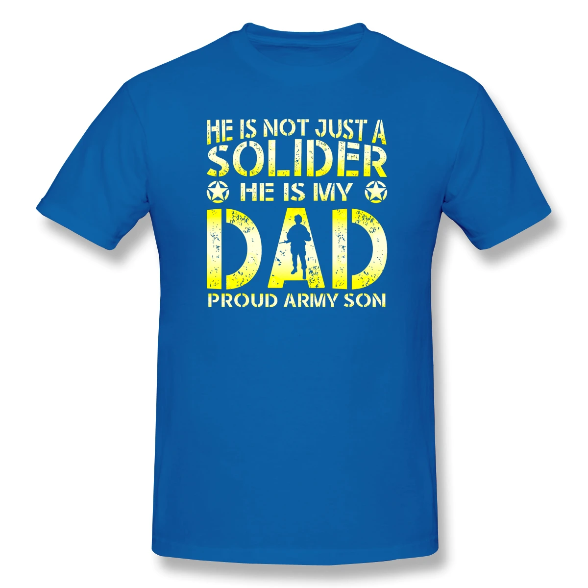 He Is Not Just A Solider He Is My Dad Cool Men's Basic Short Sleeve T-Shirt Gifts For Dad Who Has Everything Tees European Size
He Is Not Just A Solider He Is My Dad Cool Men's Basic Short Sleeve T-Shirt Gifts For Dad Who Has Everything Tees European Size