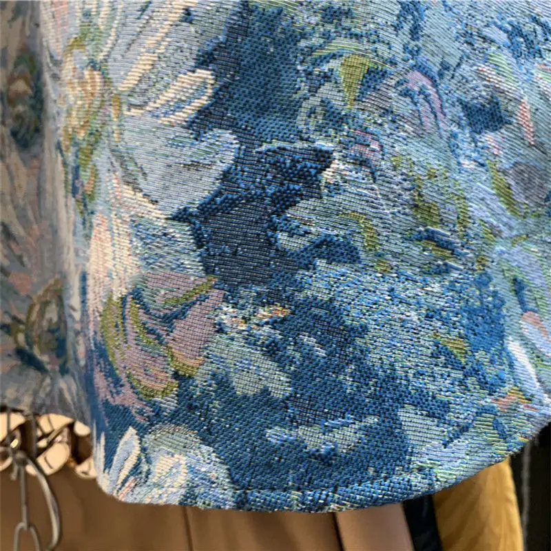 Retro style oil painting skirt female flower big swing umbrella skirt high waist design jacquard Hepburn skirts
Retro style oil painting skirt female flower big swing umbrella skirt high waist design jacquard Hepburn skirts