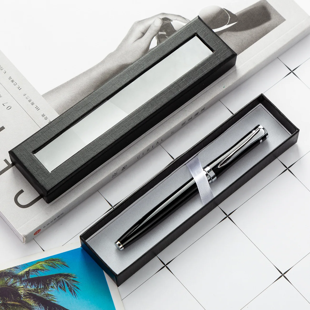 10pcs Paper Pen Box Black Transparent Window Pen Box Paper Packaging Gift Boxes Birthday Party Gift Pen Wrapping Supplies
10pcs Paper Pen Box Black Transparent Window Pen Box Paper Packaging Gift Boxes Birthday Party Gift Pen Wrapping Supplies
