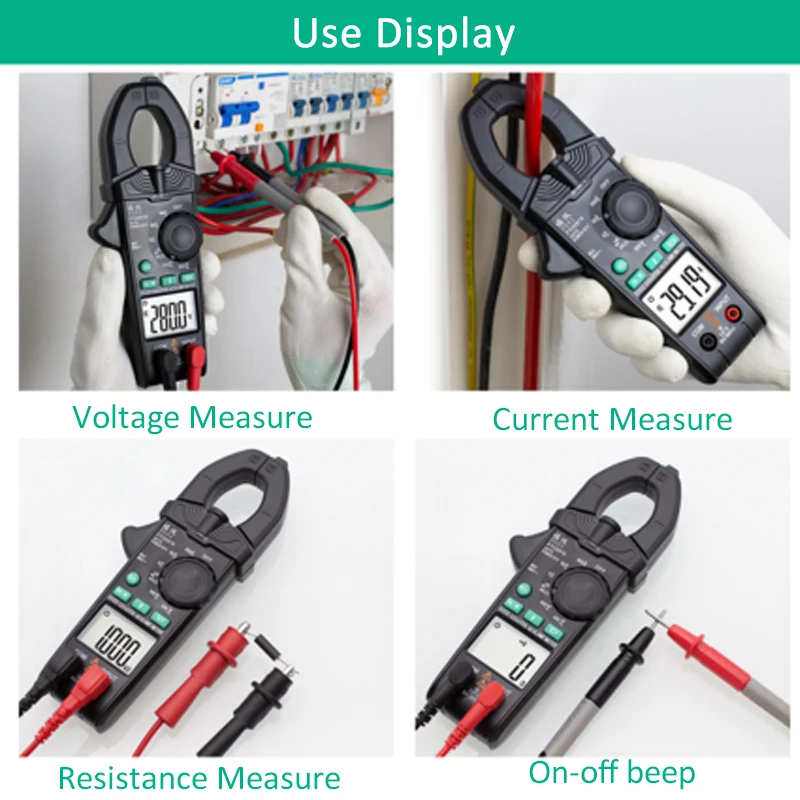 Смарт клещи цифровой переменного тока AC/DC напряжение постоянного и Напряжение