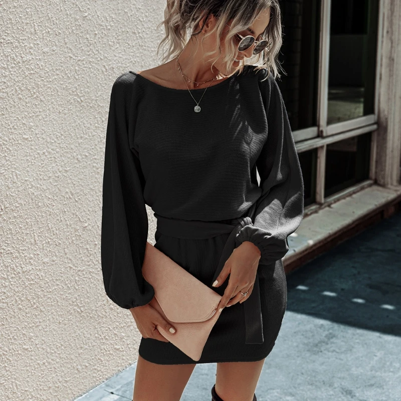 Women Long Sleeve Knitted Sweater Waist Belt Dress Sexy V-neck Slim Fit Pullover U50C
Women Long Sleeve Knitted Sweater Waist Belt Dress Sexy V-neck Slim Fit Pullover U50C