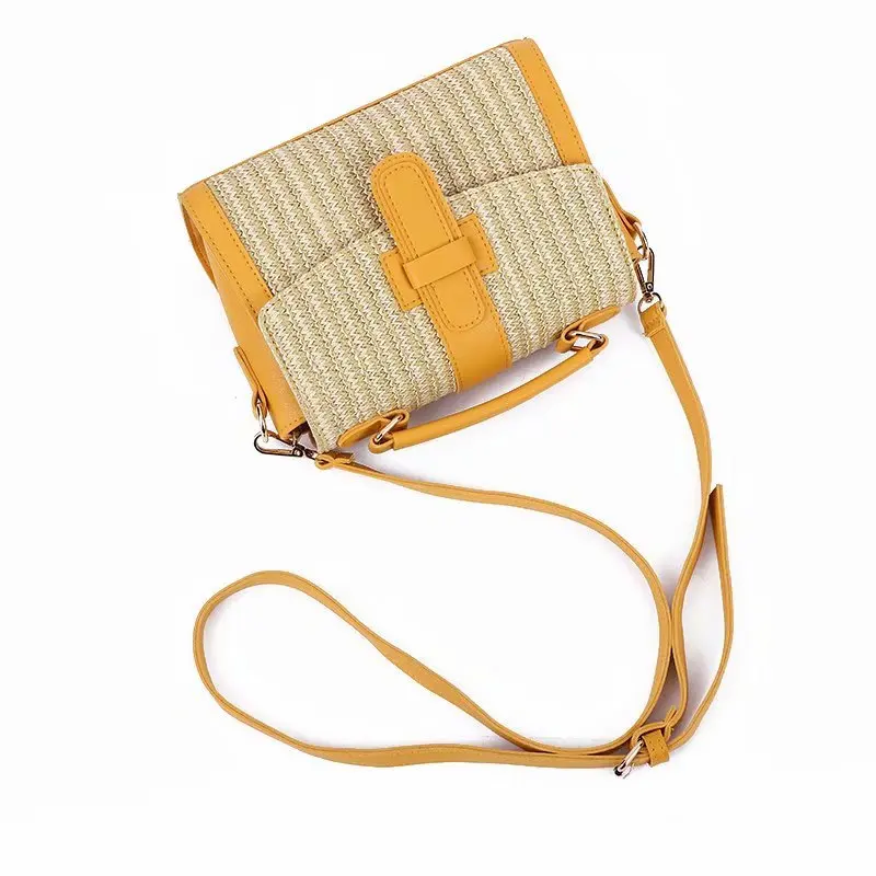 Spring Summer 2021 Women Girl PU Straw Bag Ins Splicing Shoulder Bag Crossbody Fashion Small Square Messenger Lipstick Bag Purse
Spring Summer 2021 Women Girl PU Straw Bag Ins Splicing Shoulder Bag Crossbody Fashion Small Square Messenger Lipstick Bag Purse
