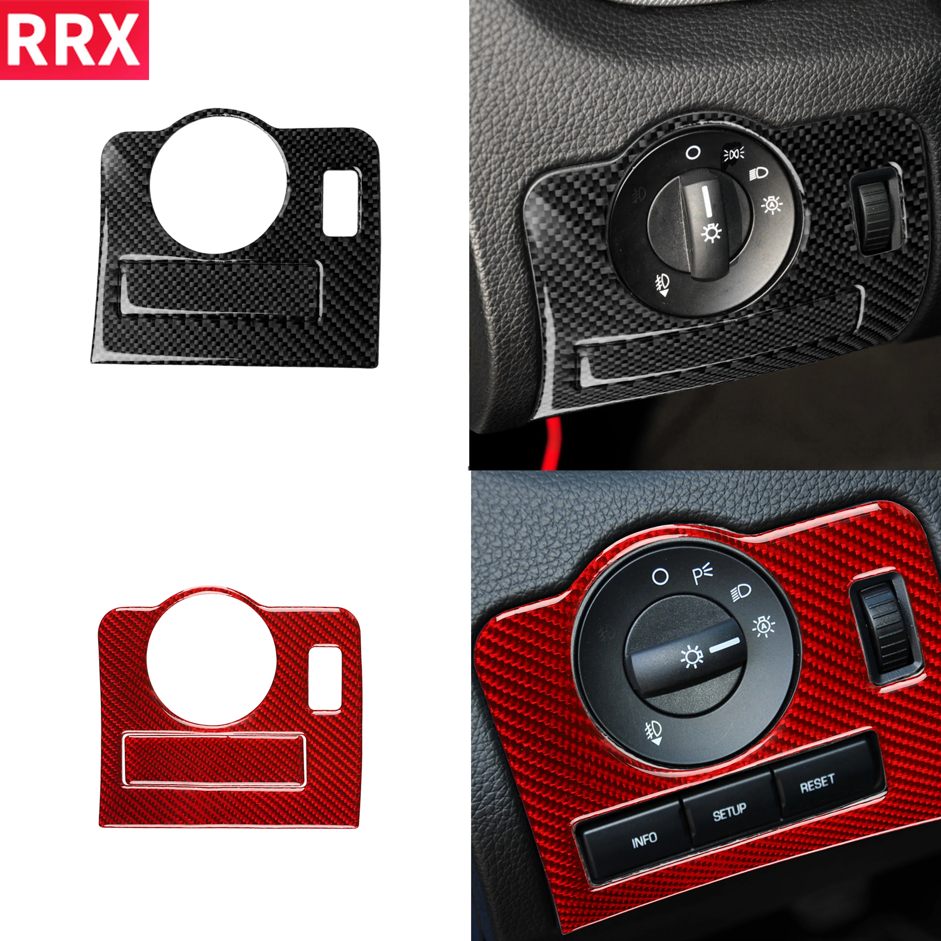 RRX For Ford Mustang 2009-2013 Carbon Fiber Accessories Interior Sticker Trim Cover for Headlight Control Switch Button Frame
RRX For Ford Mustang 2009-2013 Carbon Fiber Accessories Interior Sticker Trim Cover for Headlight Control Switch Button Frame