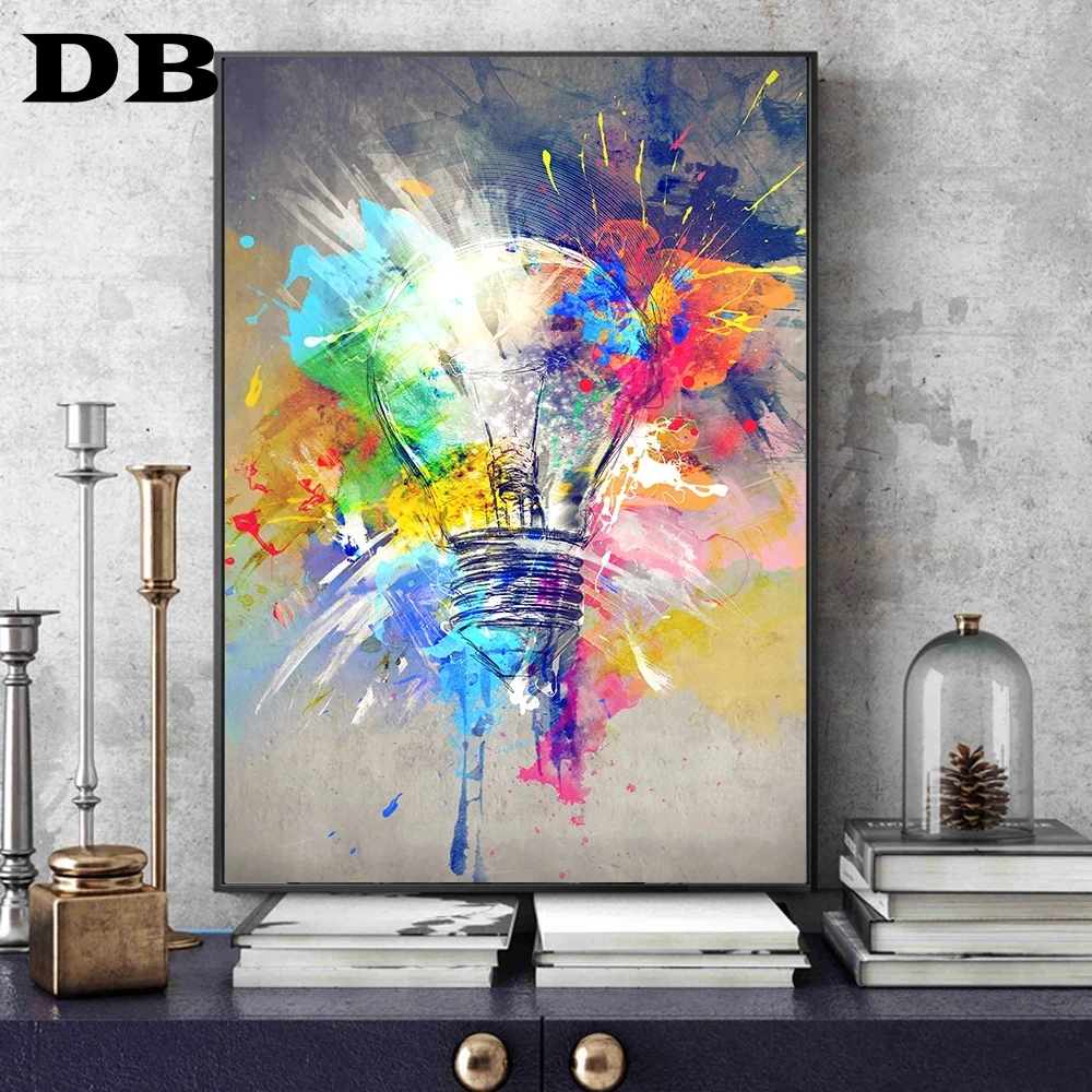 Light Bulb Graffiti Wall Art Canvas Painting Posters Prints Abstract Street Wall Pictures For Living Room Restaurant Decoration
Light Bulb Graffiti Wall Art Canvas Painting Posters Prints Abstract Street Wall Pictures For Living Room Restaurant Decoration