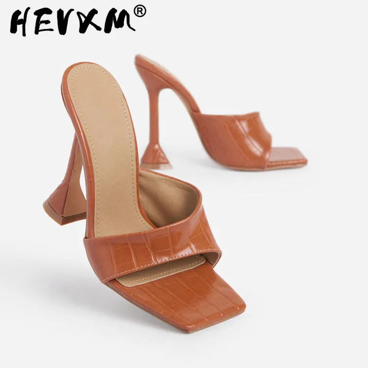 2021 Women Slides 11cm High Heels Brown Mules Summer Female Open Toe Sandals Lady Leather Heels Slippers Party Shoes
2021 Women Slides 11cm High Heels Brown Mules Summer Female Open Toe Sandals Lady Leather Heels Slippers Party Shoes