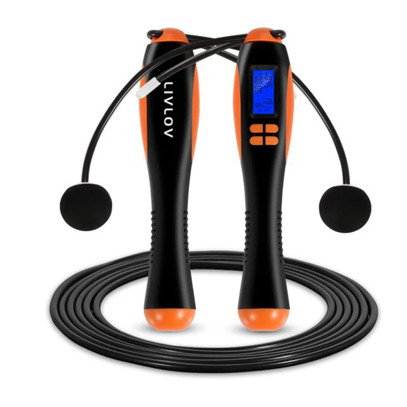 LIVLOV Weighted Skipping Rope,With Calorie Counter&Alarm Clock Reminder,for Fitness Exercise,Adjustable Length,Count Jump Rope
LIVLOV Weighted Skipping Rope,With Calorie Counter&Alarm Clock Reminder,for Fitness Exercise,Adjustable Length,Count Jump Rope