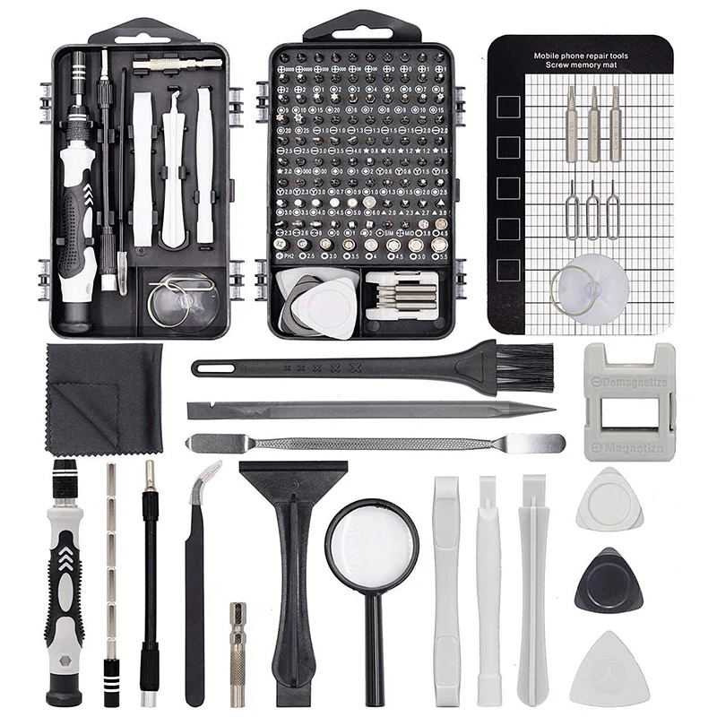 130 in 1 Precision Screwdriver Set Mini Professional Magnetic Electronics Repair Tools for Phone Computer Watch Laptop
130 in 1 Precision Screwdriver Set Mini Professional Magnetic Electronics Repair Tools for Phone Computer Watch Laptop