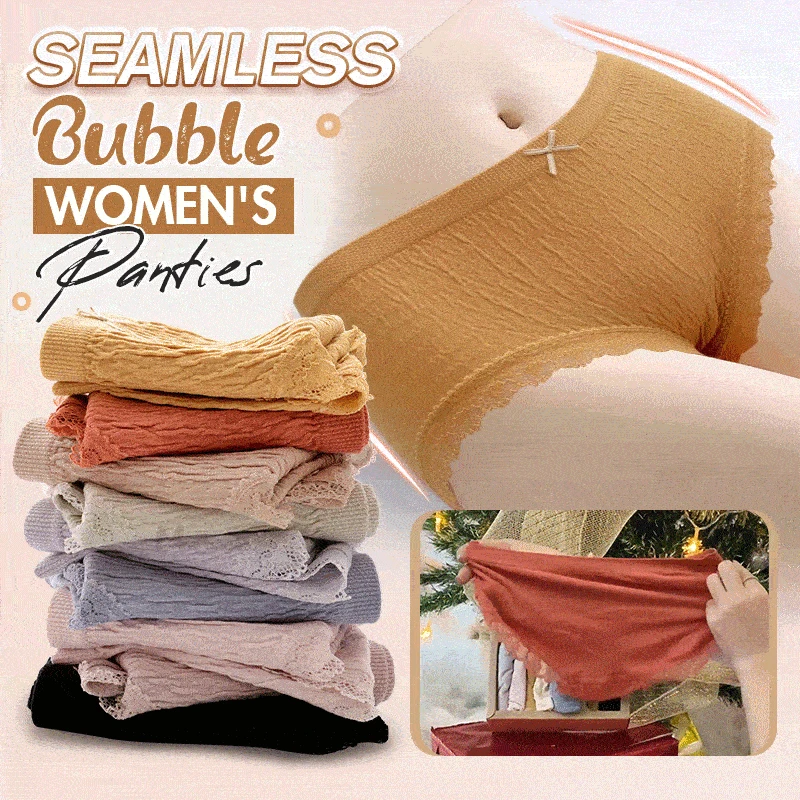 Seamless Oxygen Bubble Underwear Breathable Lace Mid Waist Girl Sexy Lady 's Briefs Japanese Sweet soft simple Mid-rise briefs
Seamless Oxygen Bubble Underwear Breathable Lace Mid Waist Girl Sexy Lady 's Briefs Japanese Sweet soft simple Mid-rise briefs