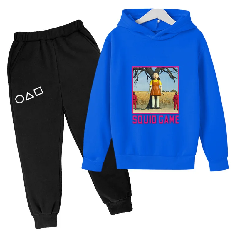 2021Autumn New Squid Game Costume Suit Kids Clothes Girls Hoodie Sweatshirts Baby Boy Clothes Fashion Leisure 2-pc Suit Hoodies
2021Autumn New Squid Game Costume Suit Kids Clothes Girls Hoodie Sweatshirts Baby Boy Clothes Fashion Leisure 2-pc Suit Hoodies
