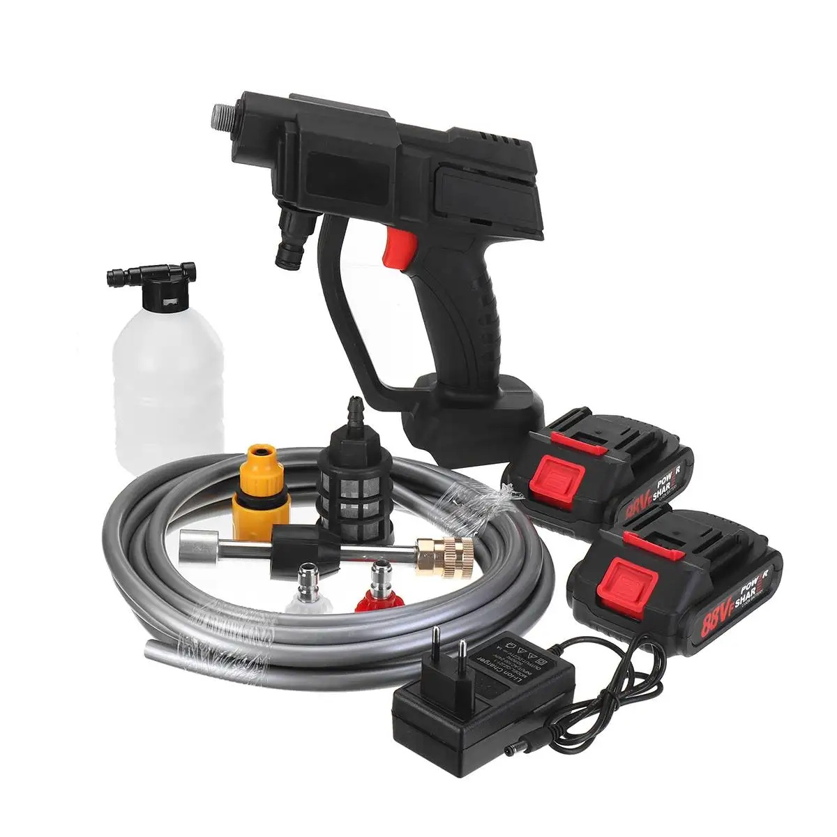 3 IN 1 Car Washer Wireless 7500mAh High Pressure Water Gun rechargeable Foam Generator For Makita 0/1/2 Battery Portable
3 IN 1 Car Washer Wireless 7500mAh High Pressure Water Gun rechargeable Foam Generator For Makita 0/1/2 Battery Portable