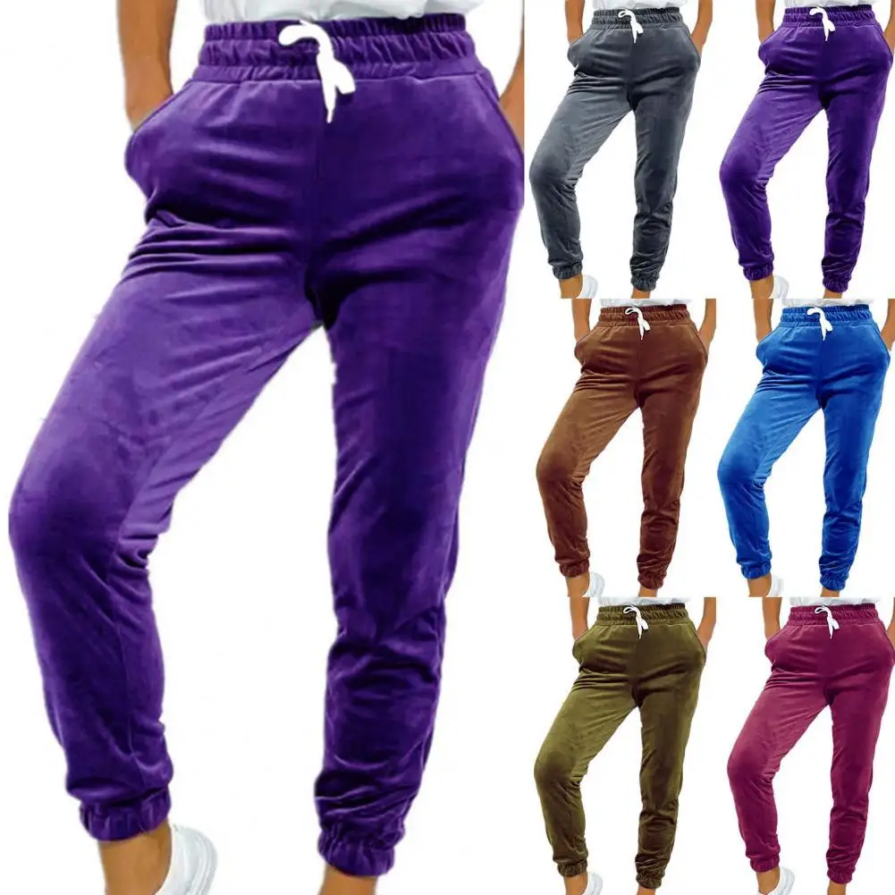 Solid Color Sweatpants Women Casual Pants Drawstring Elastic Waist Skinny Pants Women Trousers pantalones de mujer брюки женские
Solid Color Sweatpants Women Casual Pants Drawstring Elastic Waist Skinny Pants Women Trousers pantalones de mujer брюки женские