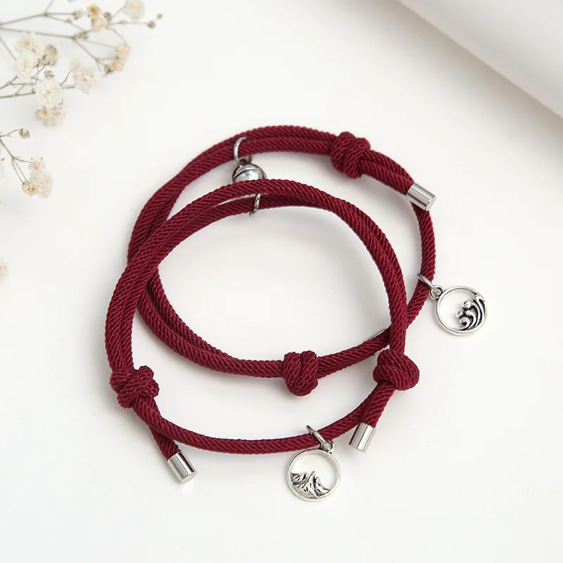 2pcs Creative Couple Magnet Attract Lover Couple Bracelet Gift For Men Women Best Friend Rope Charm Bracelet Personality Jewelry
2pcs Creative Couple Magnet Attract Lover Couple Bracelet Gift For Men Women Best Friend Rope Charm Bracelet Personality Jewelry