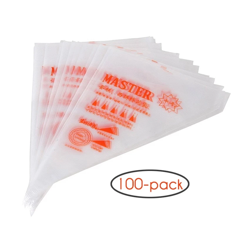 100Pcs Pack Pastry Bag S/M/L Size Disposable Baking Piping Bag Icing Fondant Cake Cream Pastry Tip Tool Cake Decorating Tool
100Pcs Pack Pastry Bag S/M/L Size Disposable Baking Piping Bag Icing Fondant Cake Cream Pastry Tip Tool Cake Decorating Tool