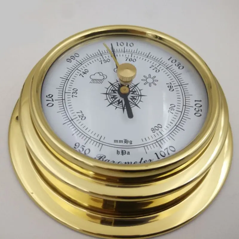 4 Inches 4 PCS/set Thermometer Hygrometer Barometer Watches Clock Copper Shell Zirconium Marine for Weather Station 35ED
4 Inches 4 PCS/set Thermometer Hygrometer Barometer Watches Clock Copper Shell Zirconium Marine for Weather Station 35ED