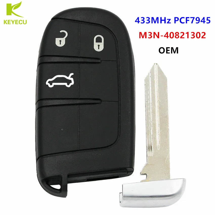 KEYECU OEM Keyless Entry Remote Fob 3-Button Smart Proximity Key 433MHz PCF7945 for Fiat 500 - FCC: M3N-40821302
KEYECU OEM Keyless Entry Remote Fob 3-Button Smart Proximity Key 433MHz PCF7945 for Fiat 500 - FCC: M3N-40821302