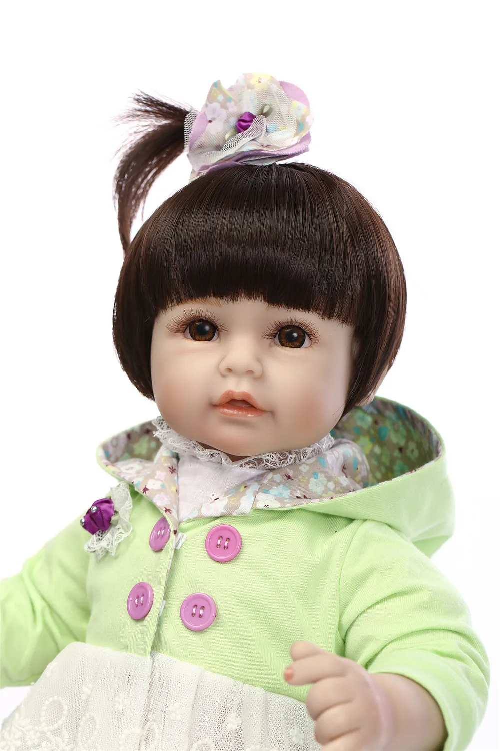 Bebe Reborn Baby Doll 20 дюймов изысканное платье вверх реалистичные для маленьких девочек реборн Детская кукла из винила игрушка в подарок для детей
Bebe Reborn Baby Doll 20 дюймов изысканное платье вверх реалистичные для маленьких девочек реборн Детская кукла из винила игрушка в подарок для детей
