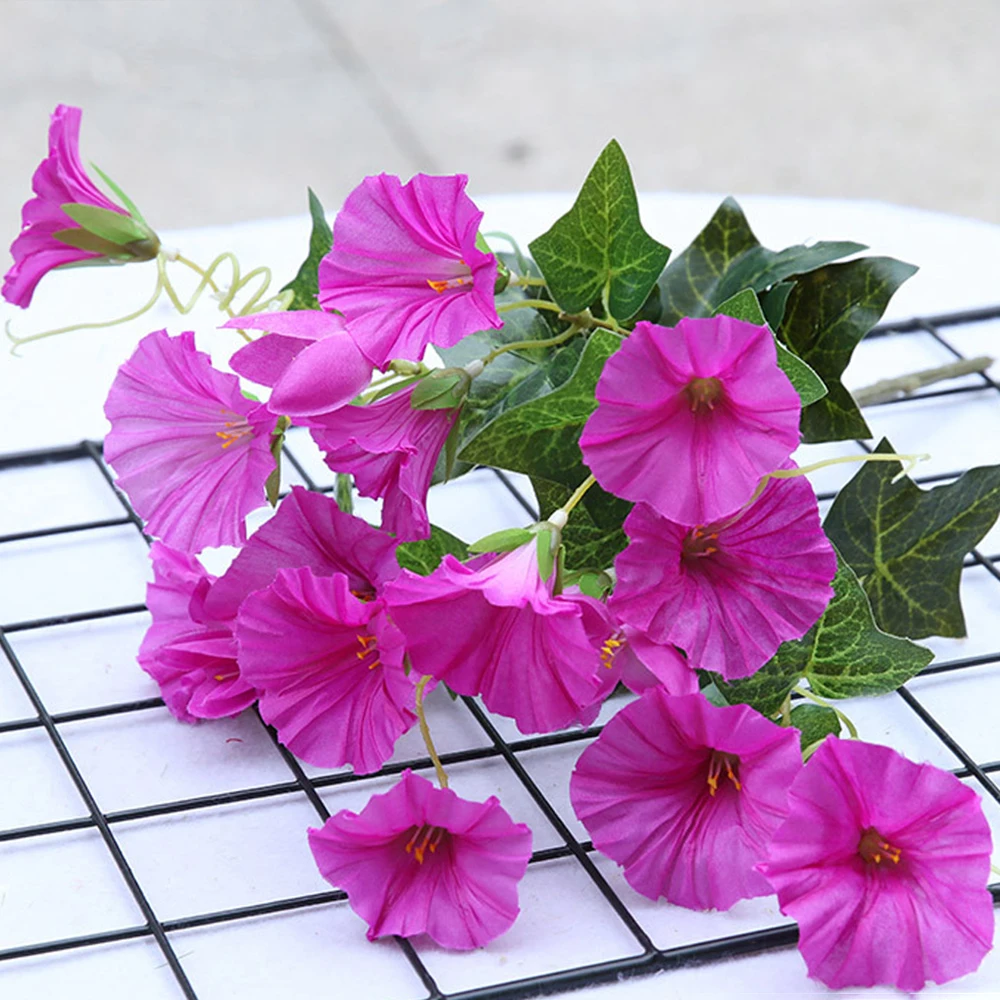Artificial Flowers Fake Morning Glory Silk Cloth Vibrantly Symbol For Vine Garden Home Wedding Dried Flower Decoration Acc
Artificial Flowers Fake Morning Glory Silk Cloth Vibrantly Symbol For Vine Garden Home Wedding Dried Flower Decoration Acc