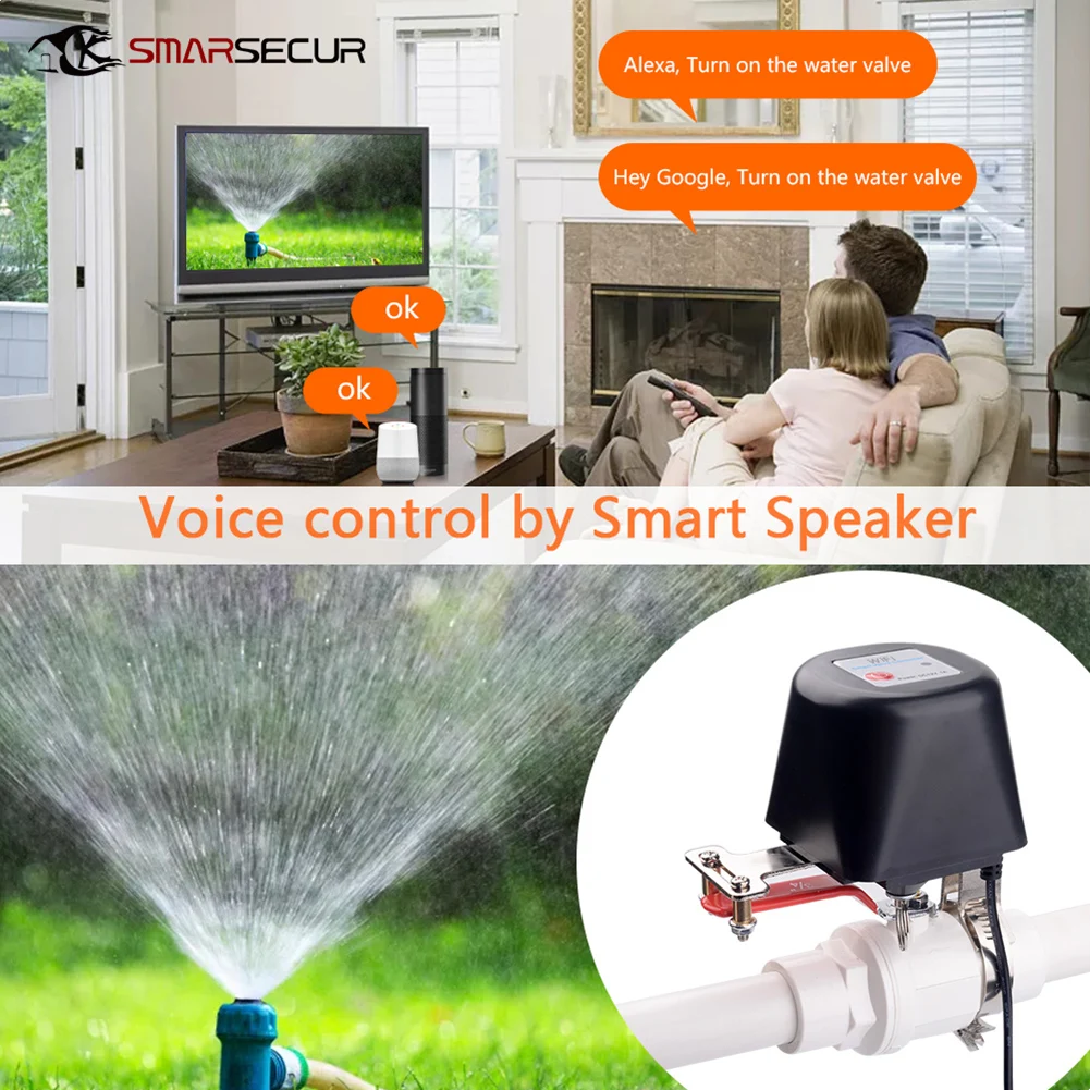 App Voice Control WiFi Smart Water Gas Valve Controller for 1/2 3/4 1 1-1/4 Pipe Water Valve Smart Life WiFi Controller
App Voice Control WiFi Smart Water Gas Valve Controller for 1/2 3/4 1 1-1/4 Pipe Water Valve Smart Life WiFi Controller