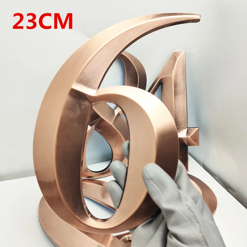 House Number Sticker Plastic Door Plate Modern Big Size Address Plaque Apartment Number Hotel Digits Sign Bronze Color 23cm 3D
House Number Sticker Plastic Door Plate Modern Big Size Address Plaque Apartment Number Hotel Digits Sign Bronze Color 23cm 3D