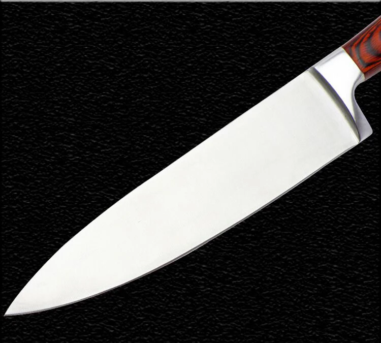 Фото Японские ножи GEMOTU 5cr15 8 дюймов острое стальное лезвие AUS8 Высокоуглеродистый