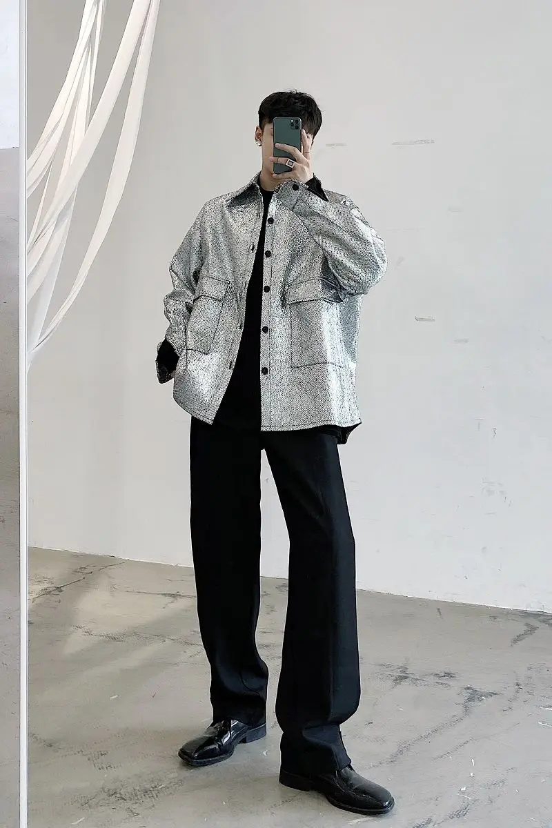Spring personality craft coat fashionable loose performance hairstylist fashion shirt coat 2345-p95
Spring personality craft coat fashionable loose performance hairstylist fashion shirt coat 2345-p95