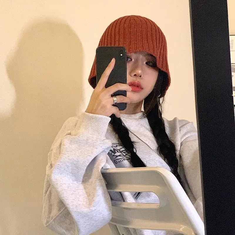 2021 New Fall and Winter Campaniform Knitted Bucket Hat for Woman Red Black Brown Khaki Winter Hats Fashion Warm Cap Fishing Hat
2021 New Fall and Winter Campaniform Knitted Bucket Hat for Woman Red Black Brown Khaki Winter Hats Fashion Warm Cap Fishing Hat