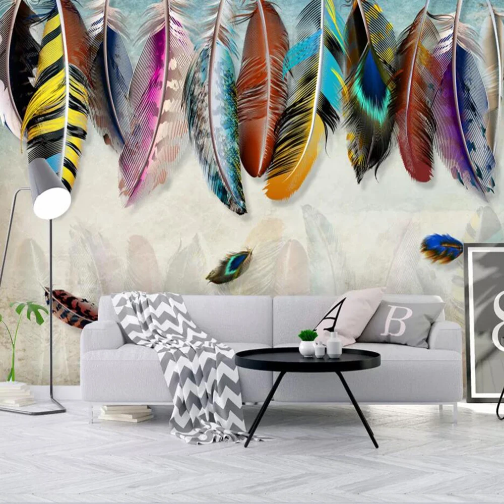 Milofi custom large 3D wallpaper murals American minimalist color feather texture art background wall decoration wallpaper mural
Milofi custom large 3D wallpaper murals American minimalist color feather texture art background wall decoration wallpaper mural