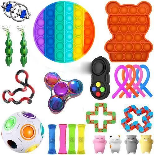Fidget Toys 18/21/23PCS Sensory Toy Set Autism Anxiety Anti Stress Relief Pop Bubble for Kids Adults
Fidget Toys 18/21/23PCS Sensory Toy Set Autism Anxiety Anti Stress Relief Pop Bubble for Kids Adults