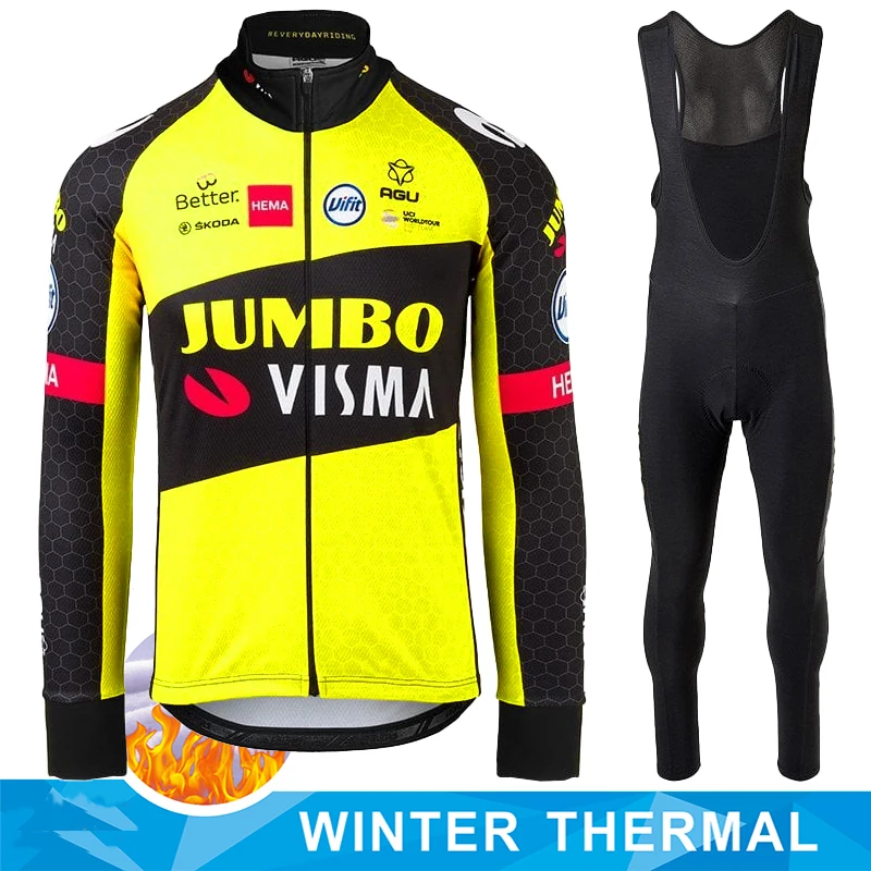 2022 JUMBO VISMA Team Winter Fleece Cycling Jersey Set Mens Cycling Clothing Long Sleeve MTB Bike Road Pants Bib Maillot Culotte
2022 JUMBO VISMA Team Winter Fleece Cycling Jersey Set Mens Cycling Clothing Long Sleeve MTB Bike Road Pants Bib Maillot Culotte