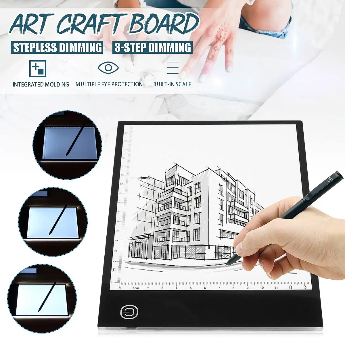 A5 LED Digital Tablet Light Box Tracing Art Board Craft Drawing Copy Pad Table Stencil Display Electronics Writing Tablets
A5 LED Digital Tablet Light Box Tracing Art Board Craft Drawing Copy Pad Table Stencil Display Electronics Writing Tablets