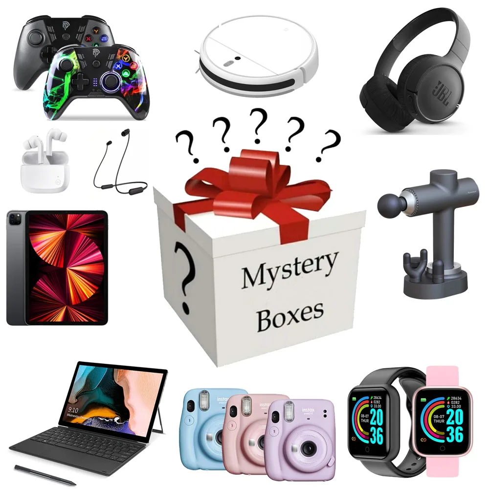 Digital Electronic Lucky Mystery Boxes There is A Chance to Open: Mobile Phone, Cameras, Drones, Gamepads, Projector More Gift
Digital Electronic Lucky Mystery Boxes There is A Chance to Open: Mobile Phone, Cameras, Drones, Gamepads, Projector More Gift