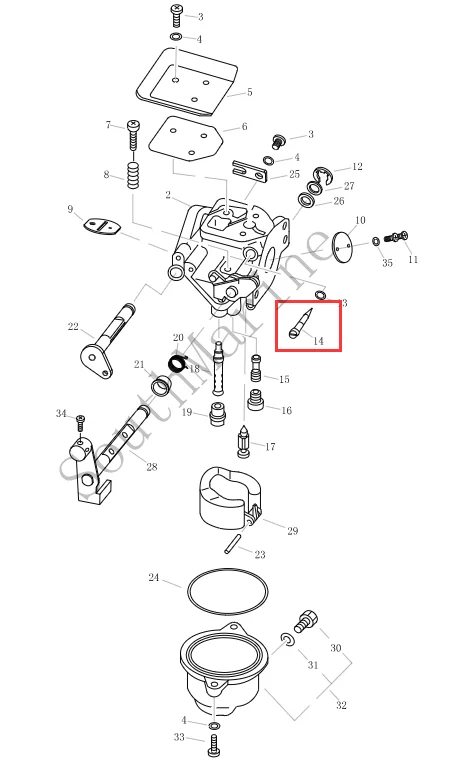 Boat Motor F4-04140009 Airadjusting screw for Parsun HDX F4 F5 outboardmotor 4-stroke
Boat Motor F4-04140009 Airadjusting screw for Parsun HDX F4 F5 outboardmotor 4-stroke