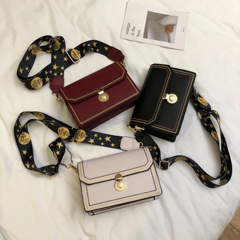 Bags for women 2021 new Casual all-match simple wide shoulder strap shoulder bag Vintage messenger bag PU covered square bag
Bags for women 2021 new Casual all-match simple wide shoulder strap shoulder bag Vintage messenger bag PU covered square bag