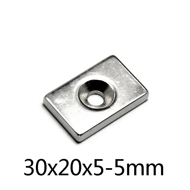 20~50pcs N35 Block Powerful Magnets Hole 5mm Bulk Sheet Neodymium Magnet 30x20x5-5mm Strong Permanent NdFeB Magnets 30*20*5-5mm 
20~50pcs N35 Block Powerful Magnets Hole 5mm Bulk Sheet Neodymium Magnet 30x20x5-5mm Strong Permanent NdFeB Magnets 30*20*5-5mm