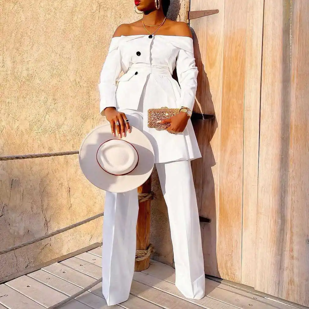 D3048m new style women's fashion temperament commuter suit pants suit two piece set
D3048m new style women's fashion temperament commuter suit pants suit two piece set