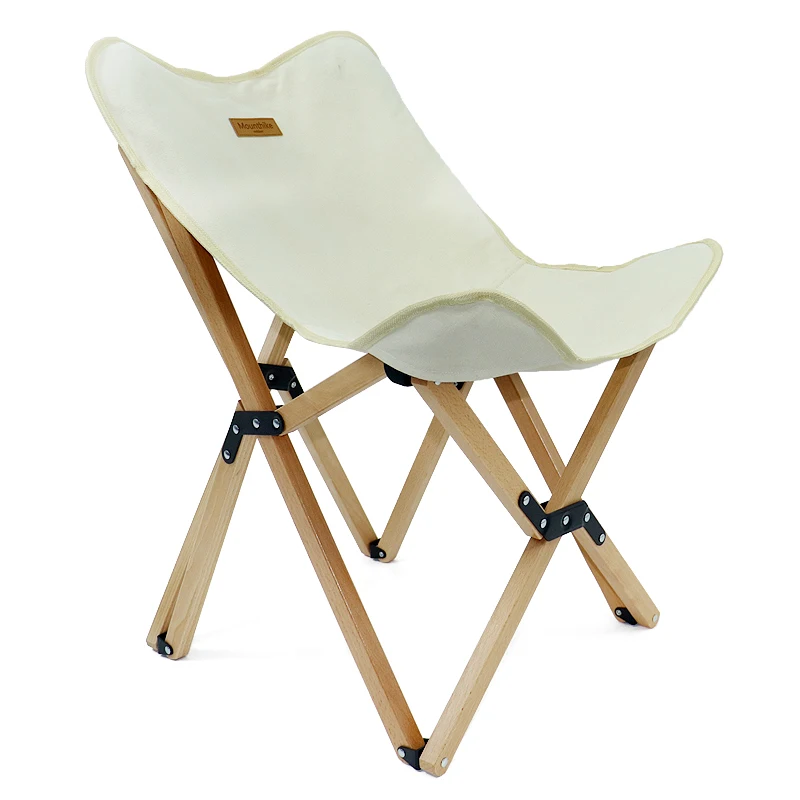 Lightweight Folding Chair Solid Wood Outdoor Balcony Beach Butterfly Chair Leisure Chair Beige Color 
Lightweight Folding Chair Solid Wood Outdoor Balcony Beach Butterfly Chair Leisure Chair Beige Color