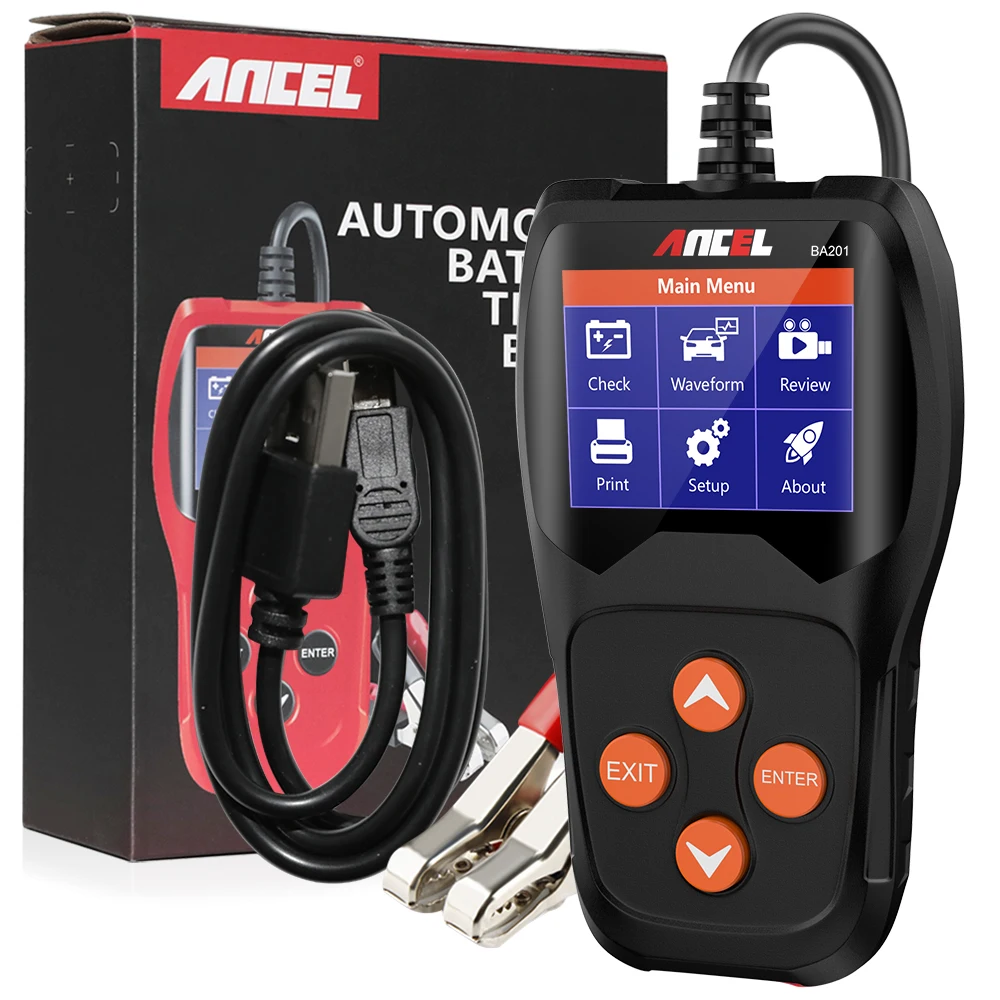 Ancel BA201 Batteries Rechargeable Batteries 12V Analyzers Car Diagnostic Tool Battery Cranking Charger Battery Tester Of Car
Ancel BA201 Batteries Rechargeable Batteries 12V Analyzers Car Diagnostic Tool Battery Cranking Charger Battery Tester Of Car