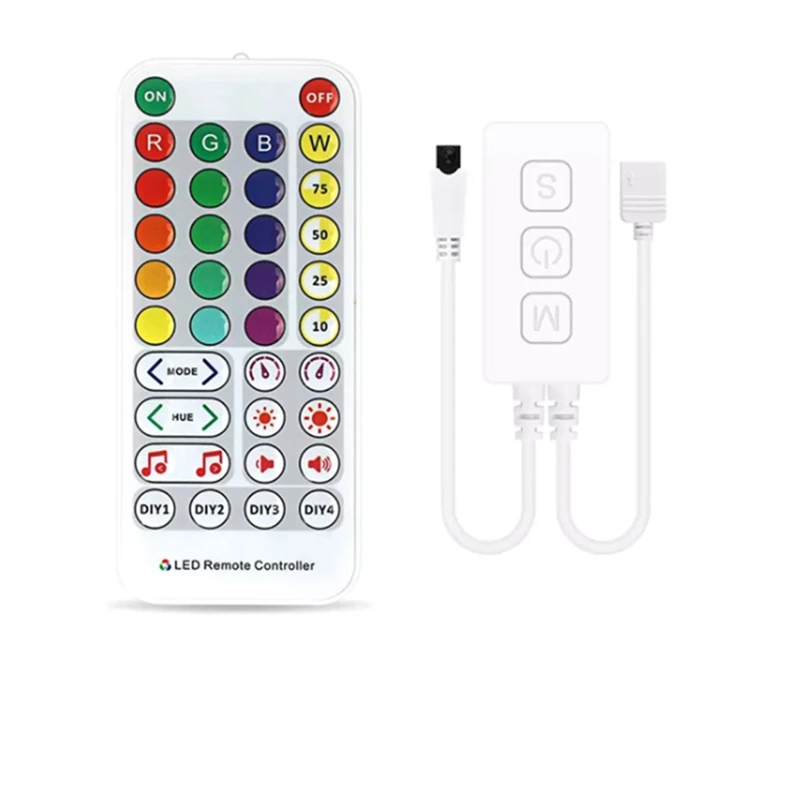 Bluetooth-Compatible LED Music Controller with IR Remote for WS2813 WS2815 LED Pixels Strip Light
Bluetooth-Compatible LED Music Controller with IR Remote for WS2813 WS2815 LED Pixels Strip Light