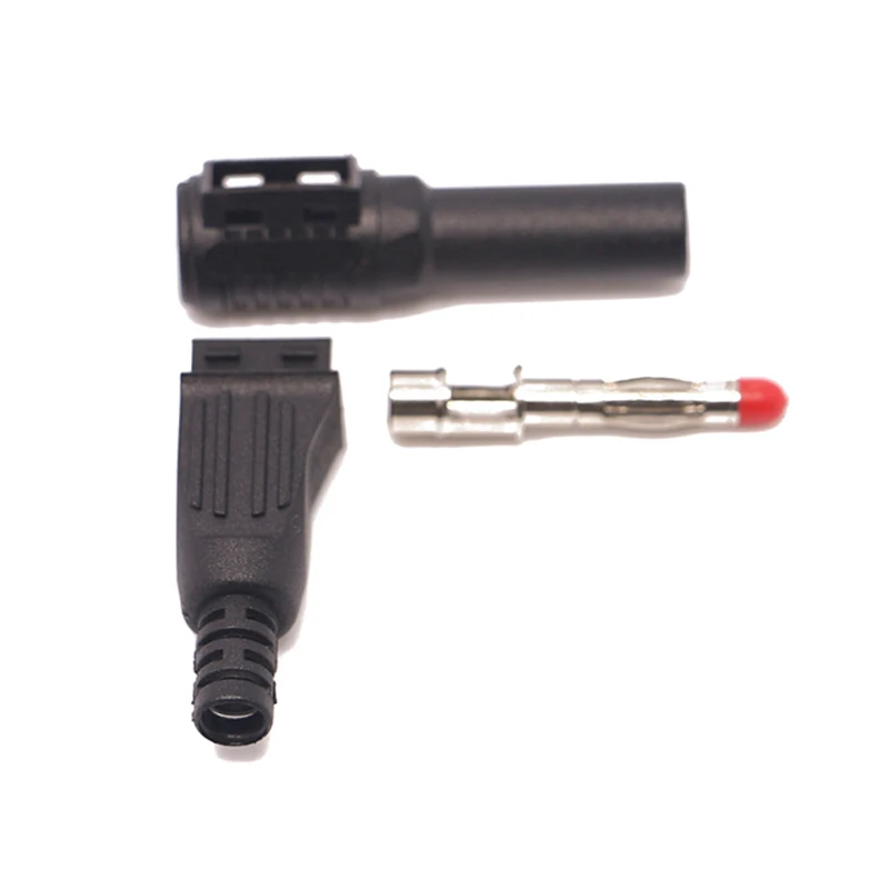 2Pcs/1pair Red/Black 4mm Male Right Angle Insulation Wire Solder Type DIY Banana Plug Connector Multimeter Test
2Pcs/1pair Red/Black 4mm Male Right Angle Insulation Wire Solder Type DIY Banana Plug Connector Multimeter Test