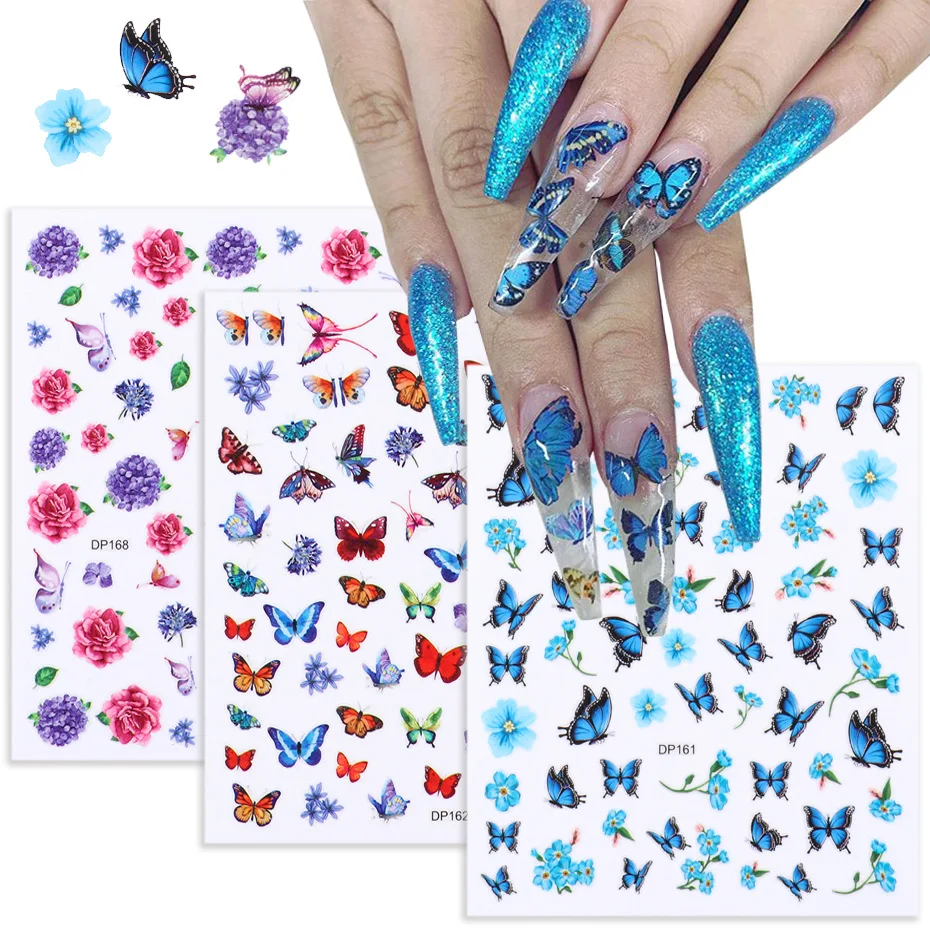 1 piece of nail art 3D nail stickers butterfly colorful nail decals transfer nail decoration DIY design 
1 piece of nail art 3D nail stickers butterfly colorful nail decals transfer nail decoration DIY design