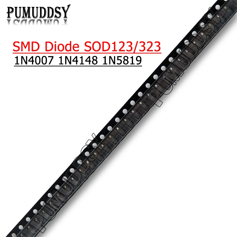 100PCS SMD Diode 0805 SOD-123 1N5819 1N4007 1N4148 SOD123 SOD-323 1206 1N4148WS 1N5819WS B5819WS SOD323 Schottky A2 T4 S4 B3 A7 |