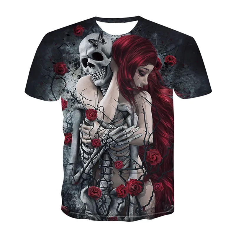 Summer Hot Sale Tees Beauty and Skull Innovation 3D Printed Men T-Shirt Funny Short Sleeve Tops Youth Hip Hop Streetwear 4XL
Summer Hot Sale Tees Beauty and Skull Innovation 3D Printed Men T-Shirt Funny Short Sleeve Tops Youth Hip Hop Streetwear 4XL